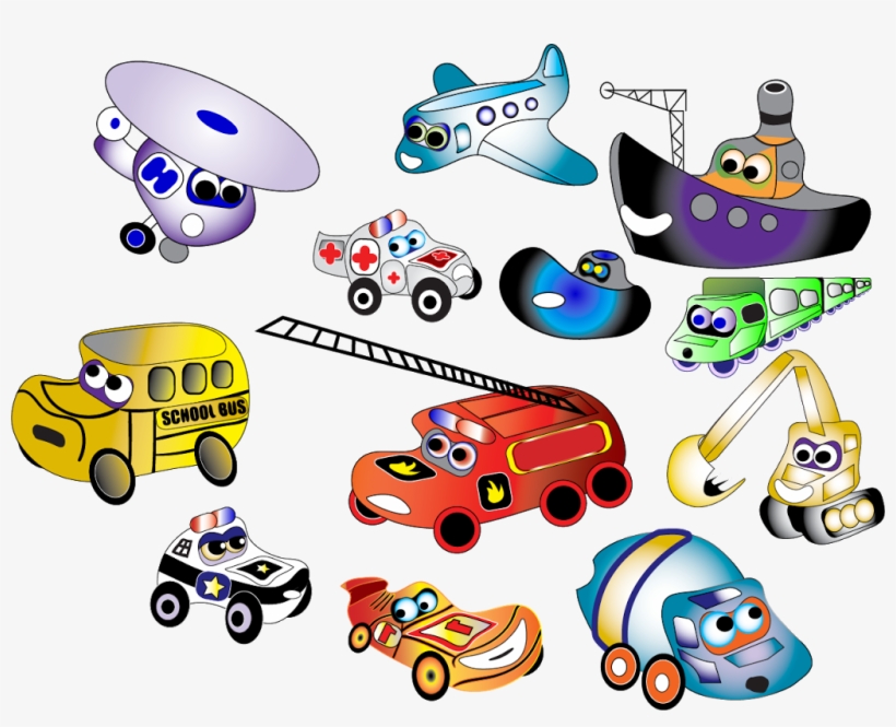 Kids Illustration In Vector Format For Cars And City - Car, transparent png download