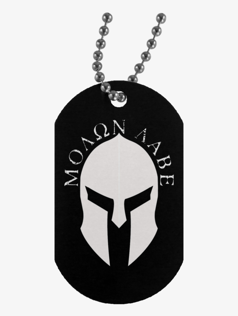 Molon Labe Dog Tags - Don't Kneel Us Flag Necklace - United States Patriotism, transparent png download