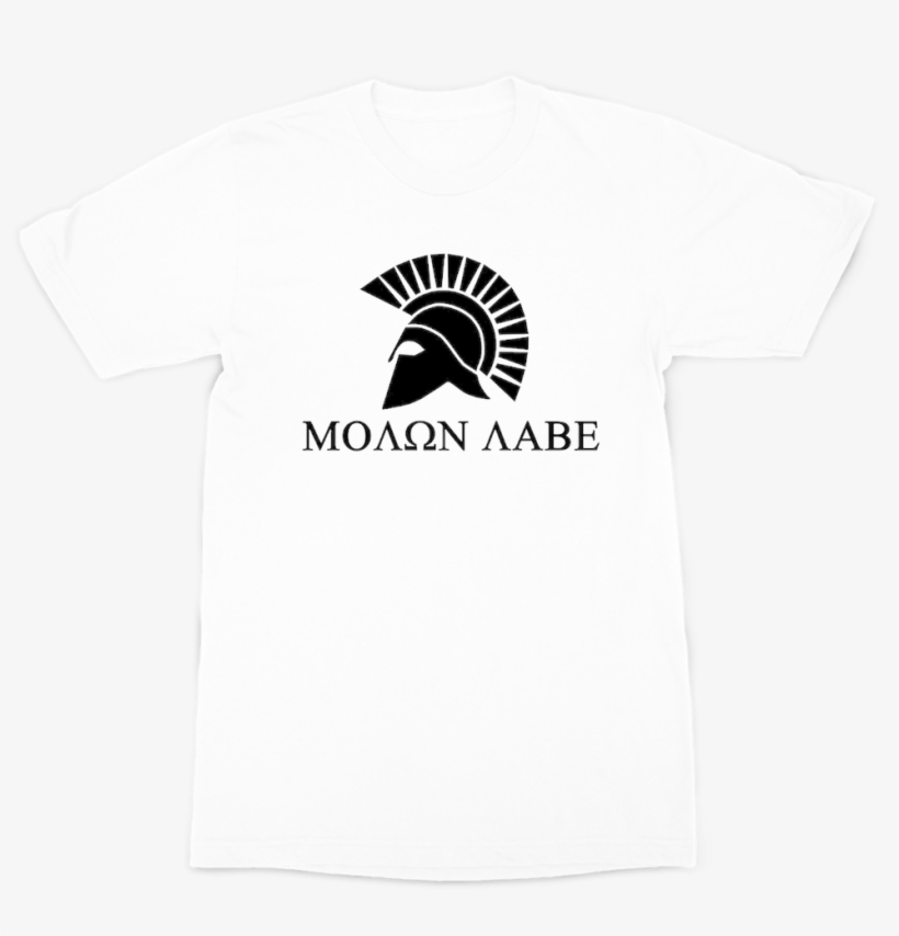 "molon Labe" Two Sided ﻿premium Sublimation Adult T-shirt - Molon Labe Spartan Helmet Decal Premium 5inch Black|, transparent png download
