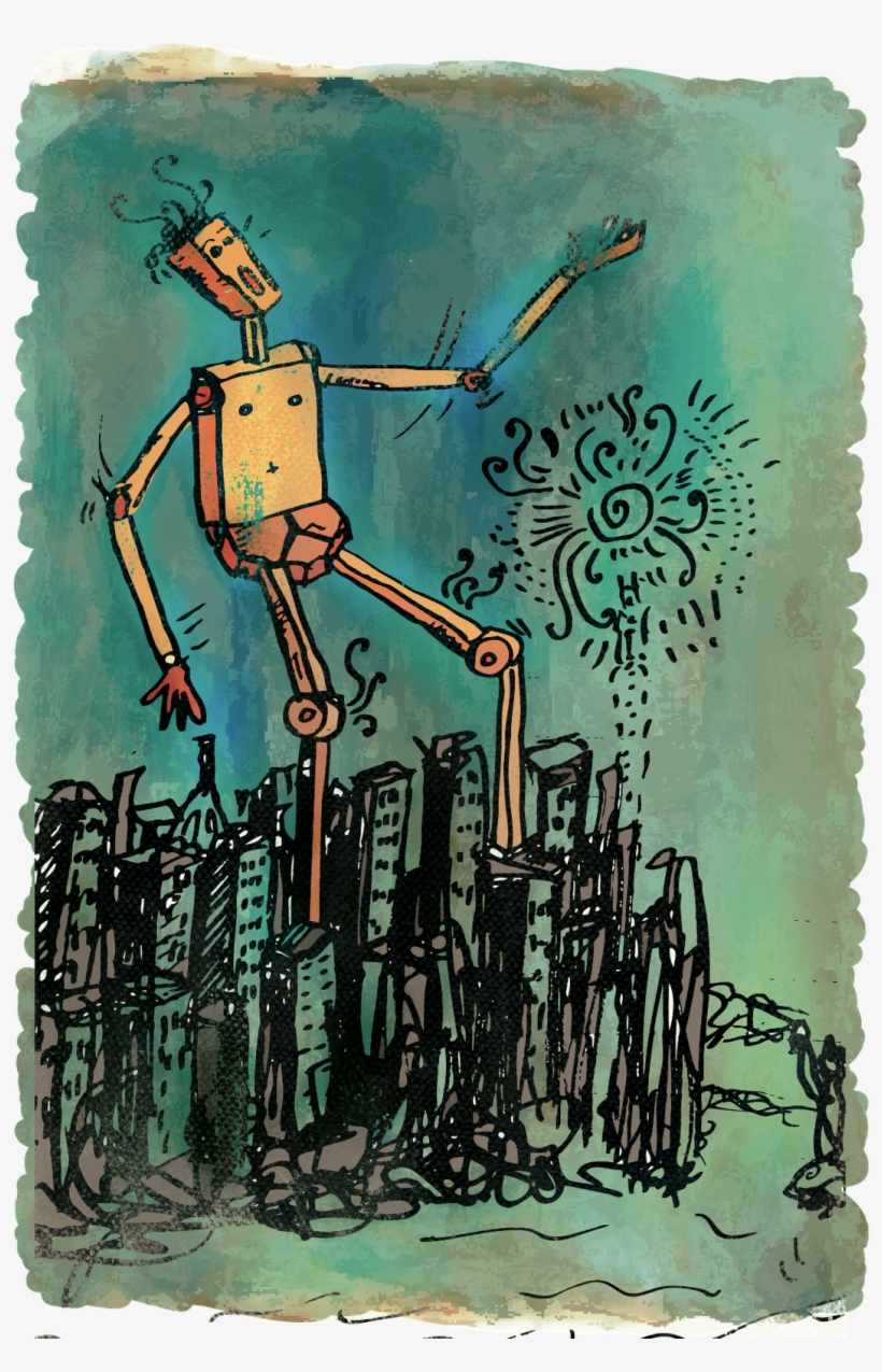 Giant Robot - Modern Art, transparent png download