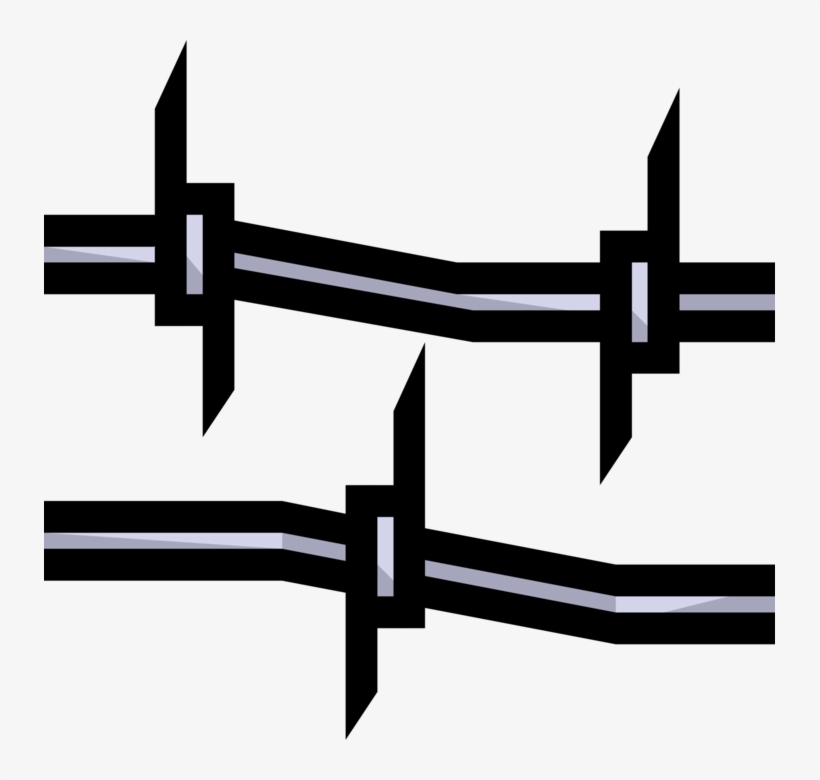 Vector Illustration Of Barb Wire Or Barbed Wire Steel - Kangaroo, transparent png download