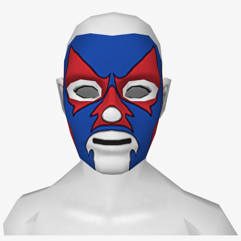 Blue Red Lucha Libre Mask - Red Lucha Libre Mask, transparent png download