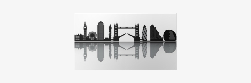 London Skyline Silhouette, transparent png download