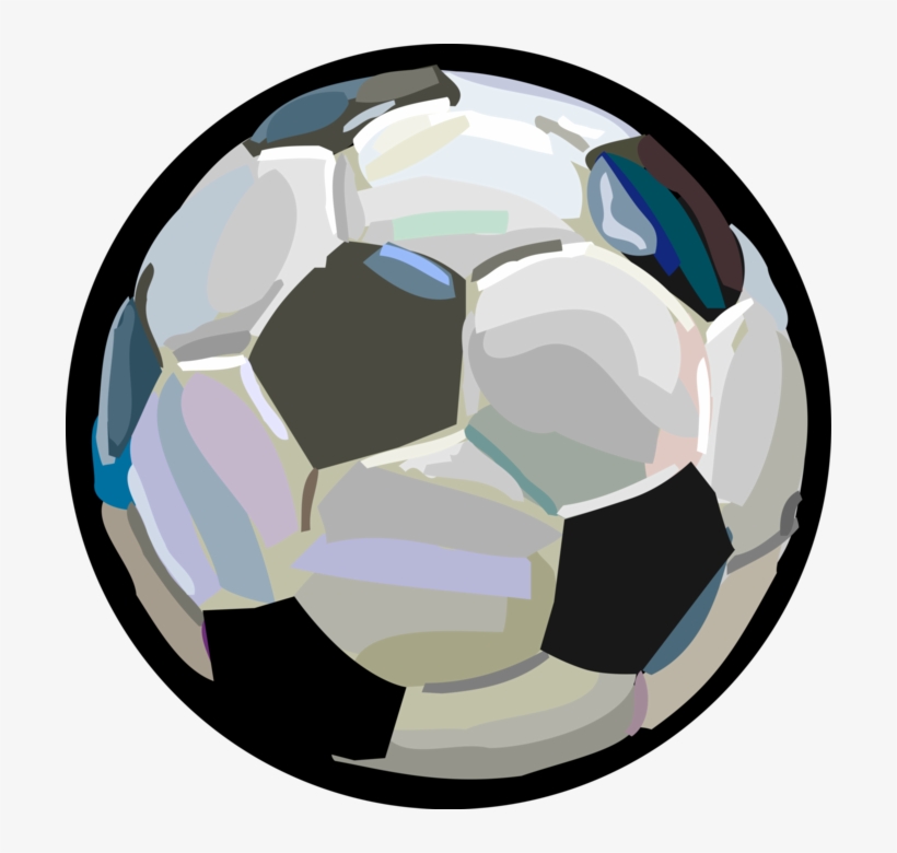 Vector Illustration Of Sport Of Soccer Football Game - Soccer Ball Wall Clock, transparent png download