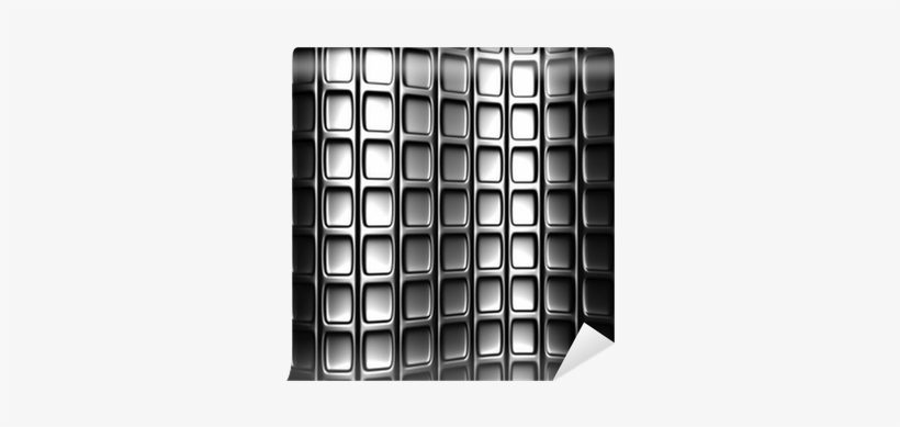 Abstract Silver Square Pattern 3d Background Wall Mural - Architecture, transparent png download