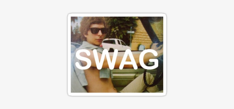 Michael Cera Swag Sticker - Michael Cera Swag, transparent png download