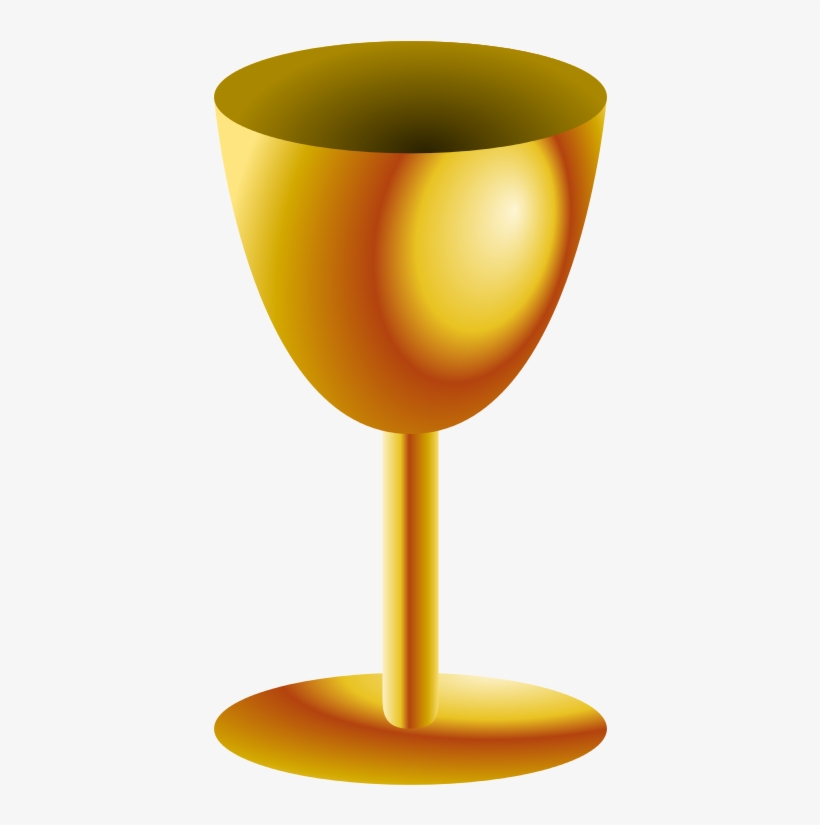 Golden Wine Glass Png, transparent png download