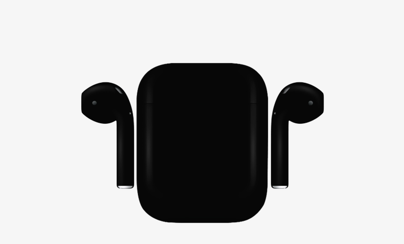 Apple Airpods Painted Special Edition, Black, Matte - سماعات بلوتوث ايفون 7 احمر, transparent png download