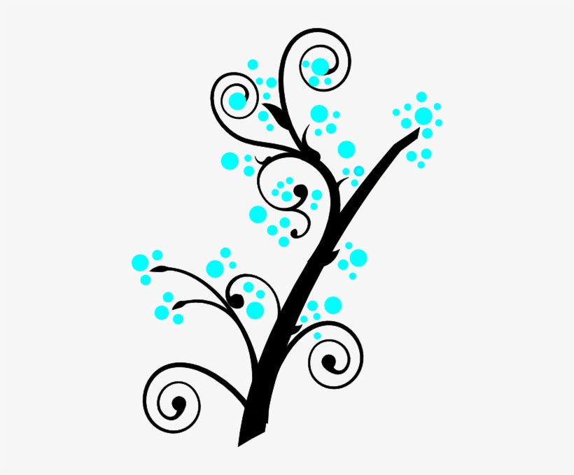 How To Set Use Blue Tree Branch Svg Vector, transparent png download
