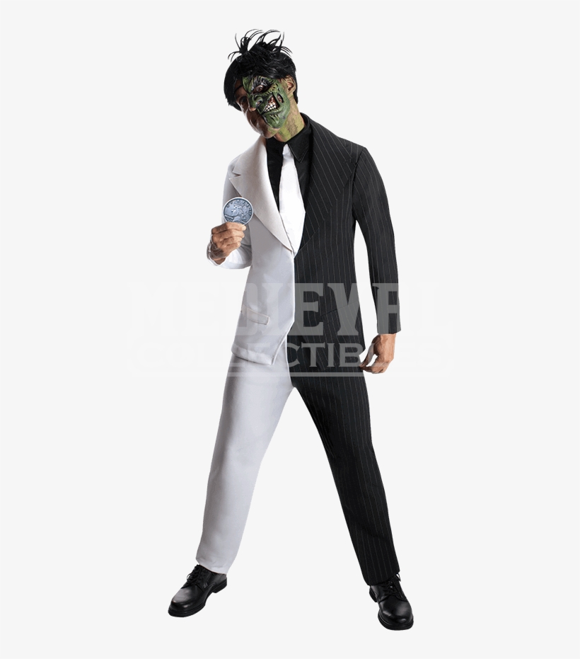 Mens Batman Two-face Costume - Super Villain Fancy Dress, transparent png download