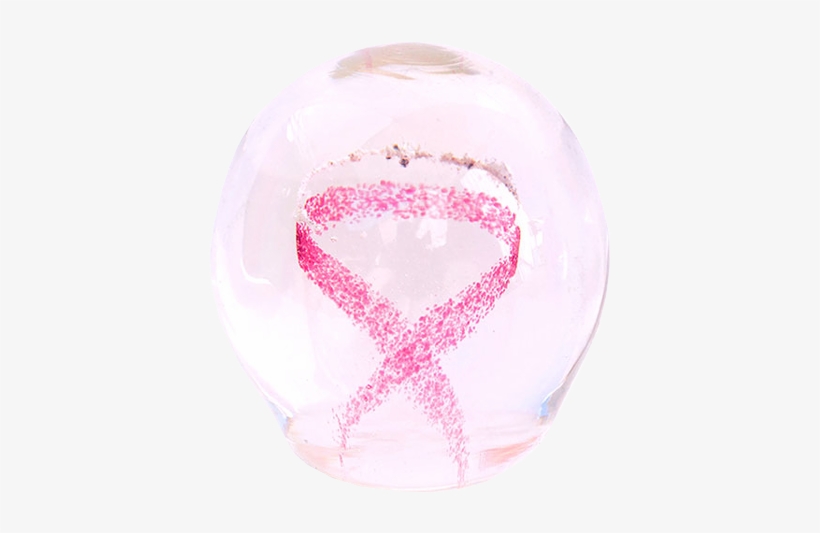 Pink Awareness Ribbon Ashes In Glass Memorial - Cremation, transparent png download