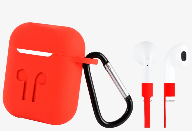 Case And Strap For Airpods - Red, transparent png download