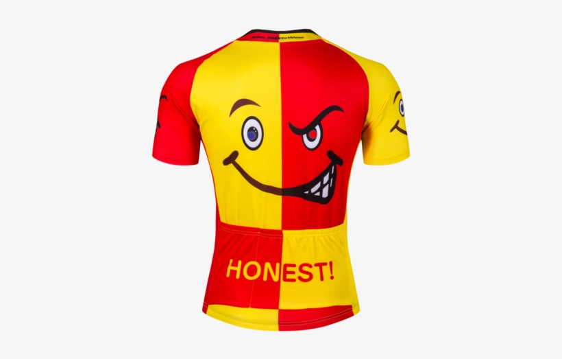 Two Face Happy And Angry Cycling Jersey - Cycling, transparent png download