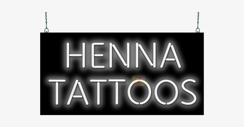 Henna Tattoos Neon Sign - Waxing Neon Sign, transparent png download