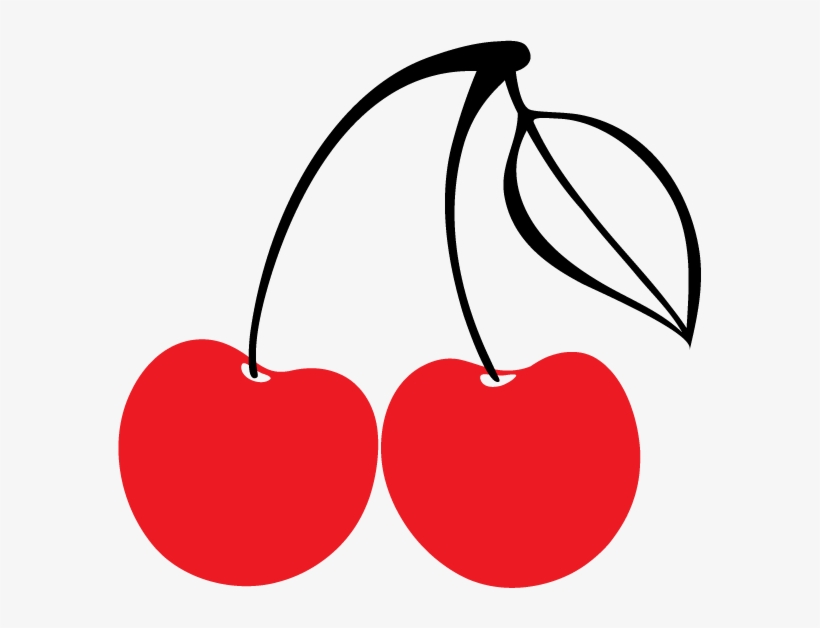 Cherry Pie Supper - Clip Art Cherry Black And White, transparent png download