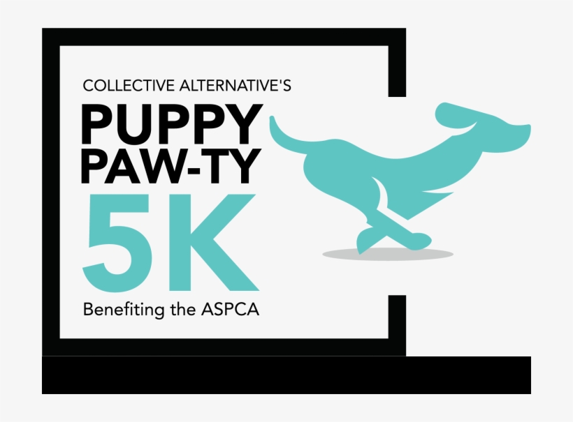 Collective Alternative's Puppy Paw-ty 5k - Graphic Design, transparent png download