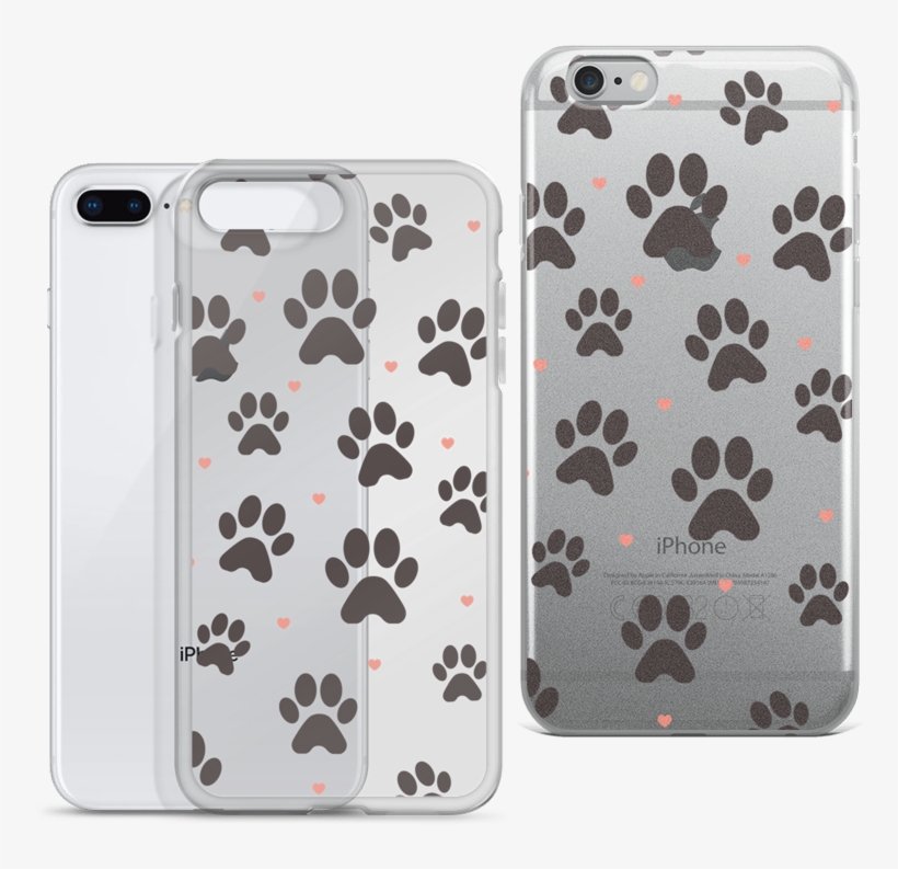 Cute Dog / Puppy Paws Pattern Phone Cases 5 Colors - Love Dogs T-shirt, Funny T-shirt, Dog Lovers, Dog Owners,, transparent png download