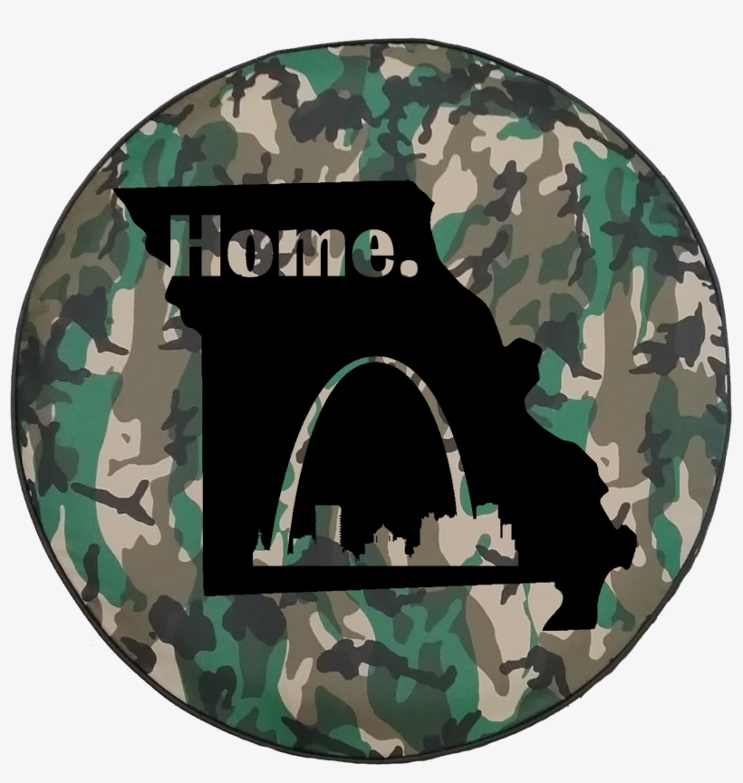 Woodland Classic Camo Missouri St Louis Arch Home State - Camo Punisher Skull, transparent png download