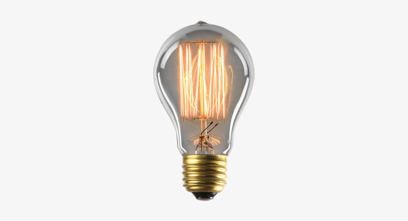 Foco Retro Philco 40w Filamento A19 120v, E26 2100k - Steamlit Edison Bulb, 40w 120v Medium Base, Hand Blown, transparent png download
