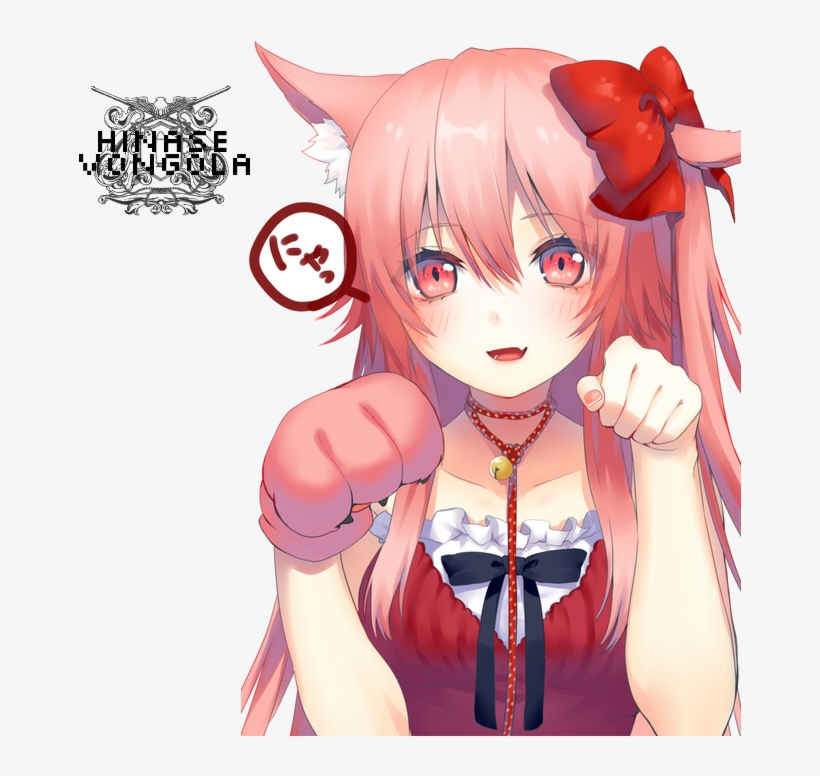 Thumbnail - Anime Neko Girl Render, transparent png download