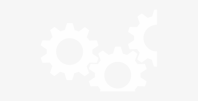 Gears Vector White C - White Gears Png, transparent png download