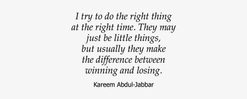 Kareem Abdul-jabbar Quote - Secrets Of Living And Loving With Diabetes: Three Experts, transparent png download