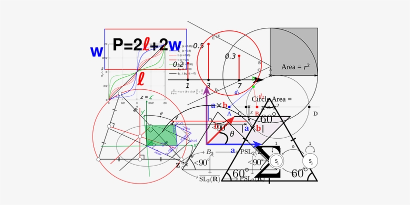 Mathematics Formula Physics School Mathema - Mathmetics Composition Book Of Graph Paper, transparent png download
