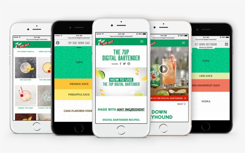 7up - Com/en/digital-bartender - Iphone, transparent png download