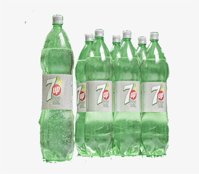 Zoom - 7 Up Light Lemon And Lime 2 Litre Bottle, transparent png download
