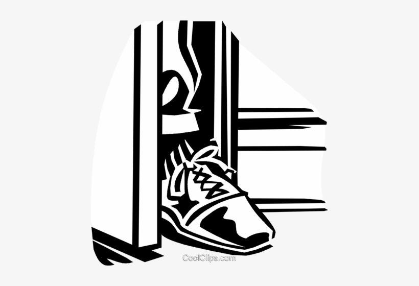 Foot In The Door Royalty Free Vector Clip Art Illustration - Fuß In Der Tür, transparent png download