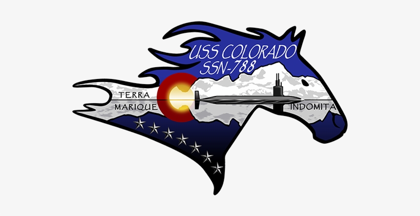 Official Description Of Ship's Crest - Uss Colorado Submarine, transparent png download