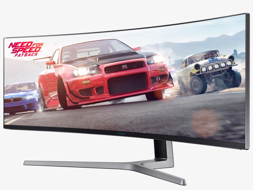 Insane 49 Inch Monitor From Samsung Redefines Wide - Extreme Ultrawide Monitor, transparent png download