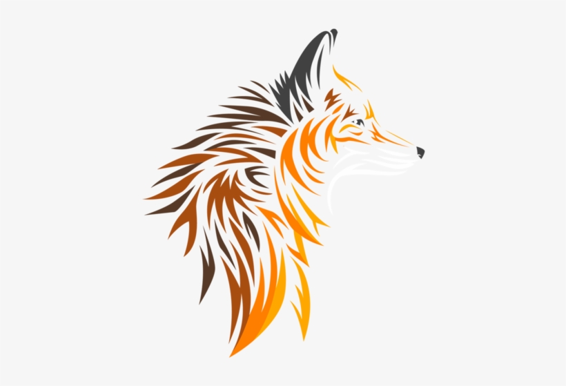 Tribal Fox Transparent PNG - 571x495 - Free Download on NicePNG