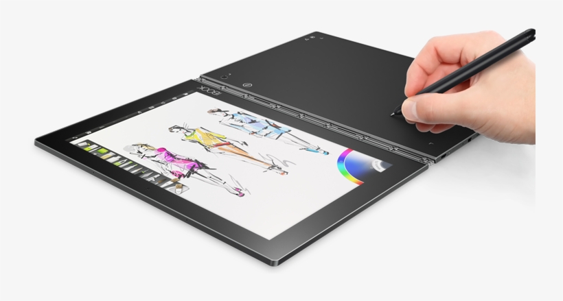 Hands On With Lenovo's Miix Laptops And Yoga Tablet - Lenovo Yogabook Intel Atom Z8550 4gb 64gb 10.1 Inch, transparent png download