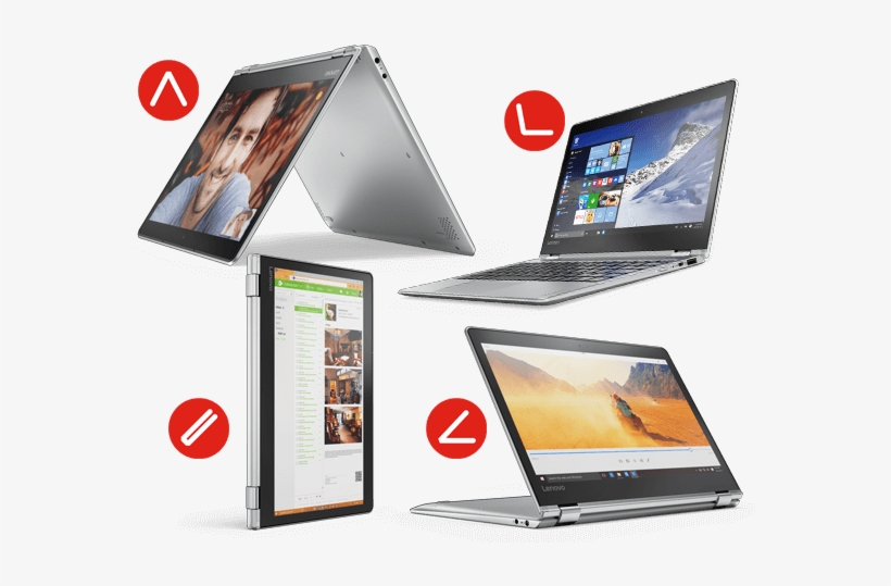 4 Positions Lenovo - Lenovo Laptops Flex 4, transparent png download