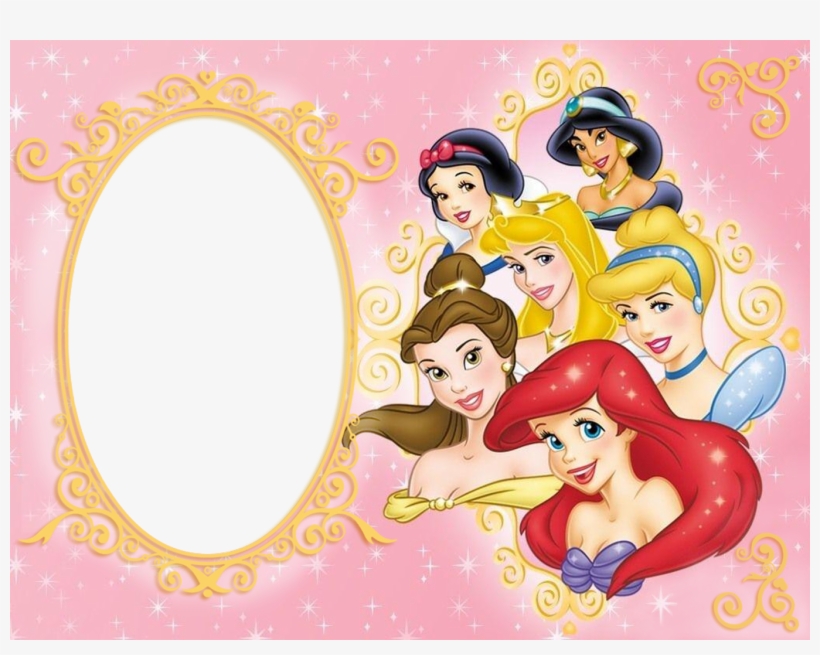 Molduras Princesas - Disney Princess Baptismal Tarpaulin, transparent png download