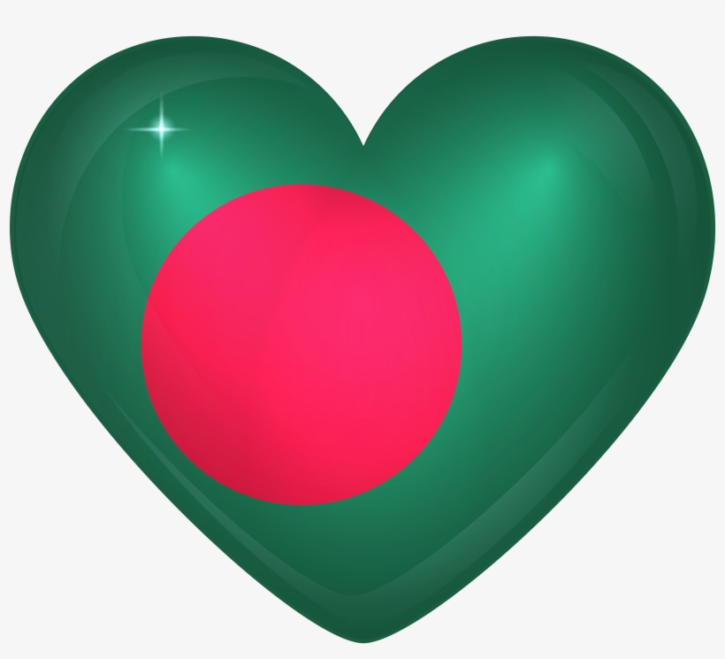 Bangladesh Flag Heart Png, transparent png download