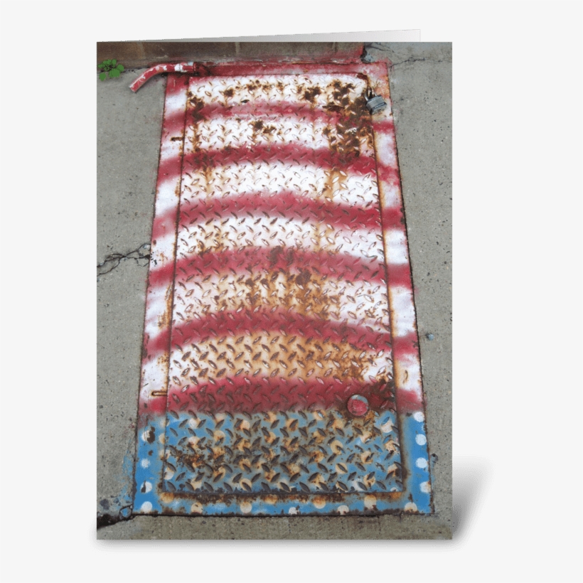 American Flag Card Greeting Card - Greeting Card, transparent png download