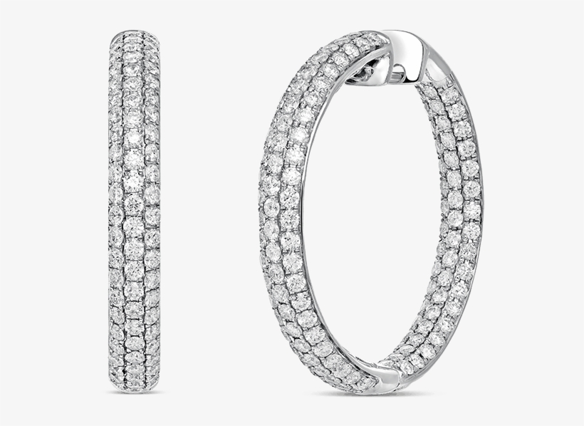 White Gold Earrings, Pe7088-obd35 V - Earring, transparent png download
