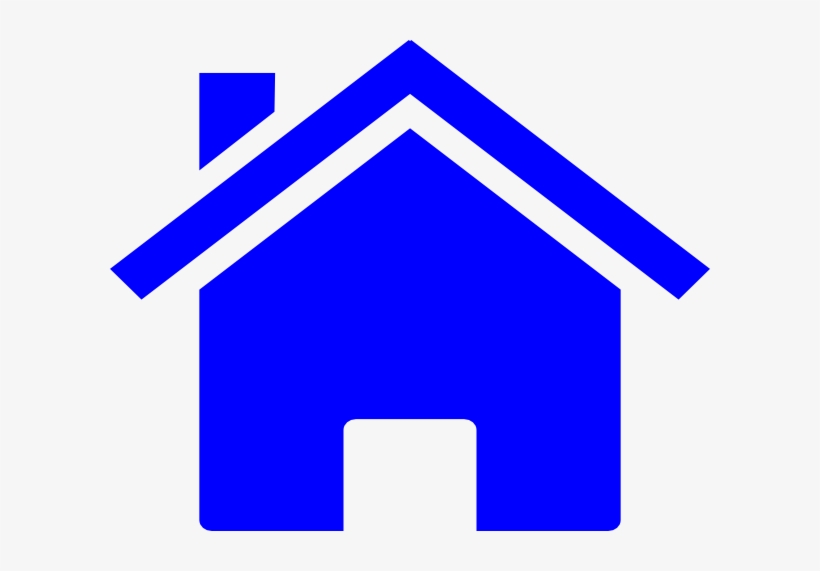 Blue Small House Svg Clip Arts 600 X 491 Px, transparent png download