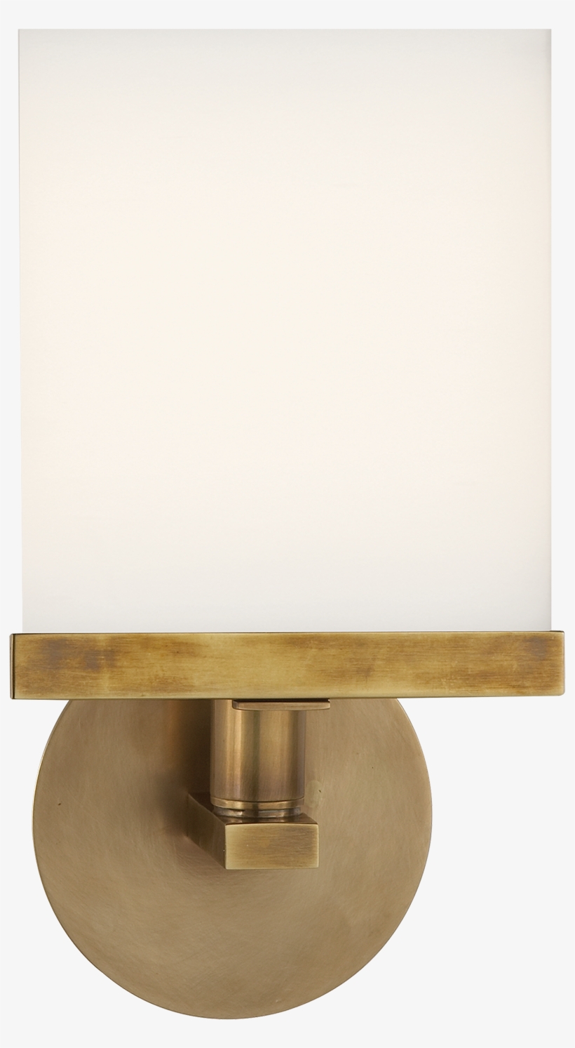 Shield Round Sconce In Hand-rubbed Antique Brass With - Sconce, transparent png download