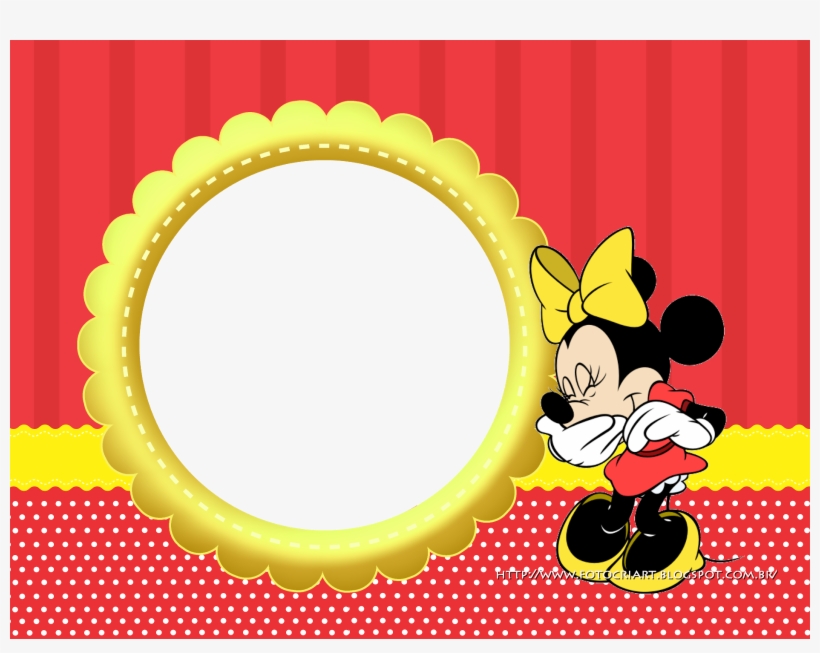 Molduras Da Minnie Png - Cartoon, transparent png download