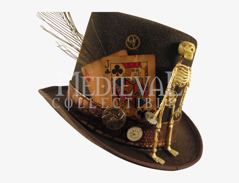 Mens Deathly Steampunk Top Hat - Voodoo Top Hats, transparent png download