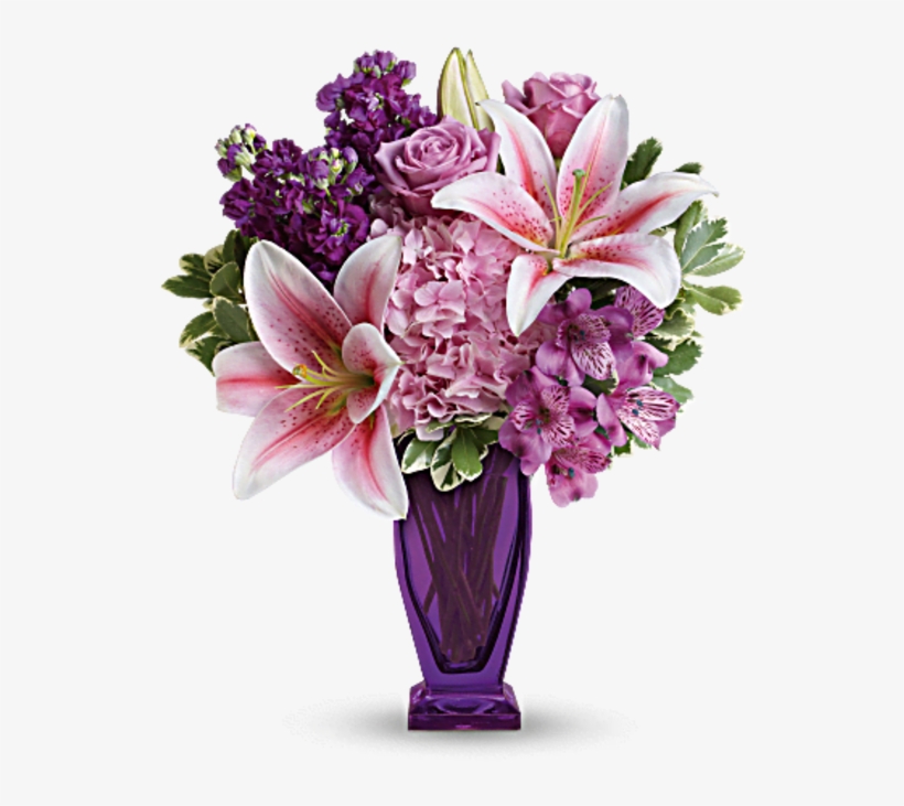 Blushing Violet - Flowers - Blushing Violet Bouquet - Regular, transparent png download