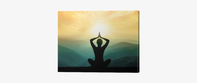 Yoga And Meditation - Wandtattoo Yoga Und Meditation In Den Bergen Home Loft, transparent png download