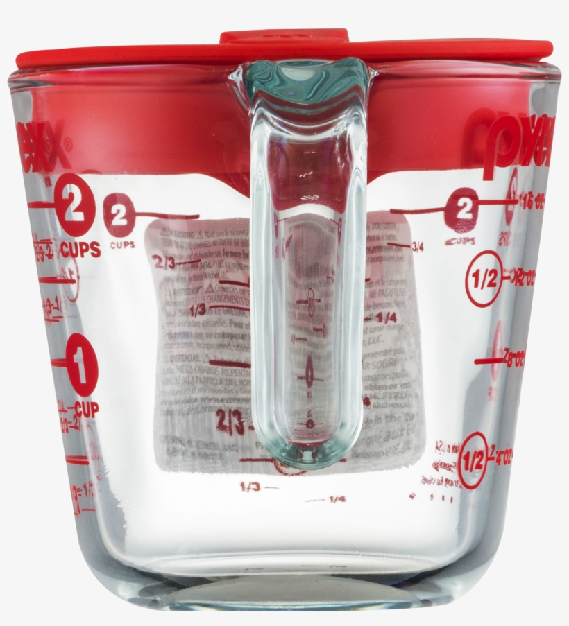 Pyrex Prepware 2 Cup Measuring Cup With Red Plastic - Soft Drink, transparent png download