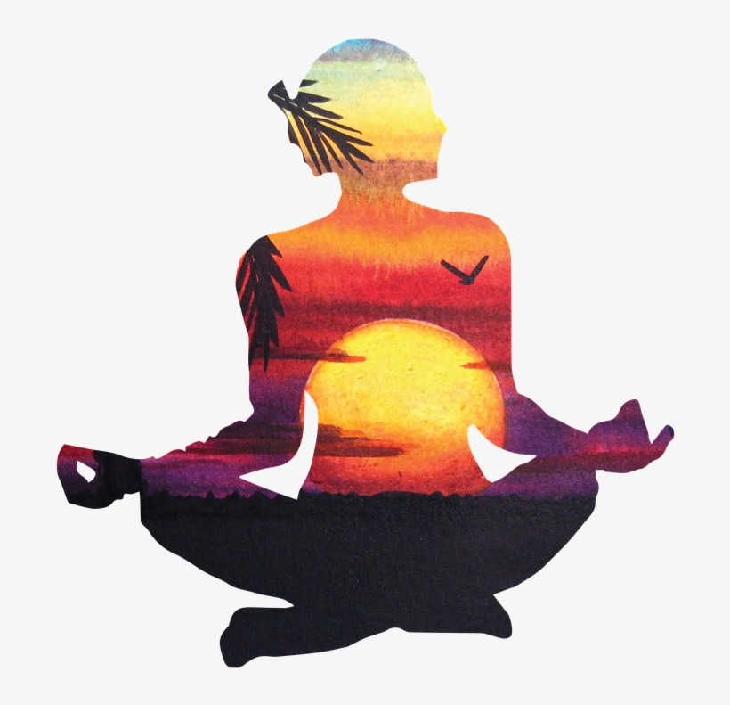 Yoga Poses Black And White, transparent png download