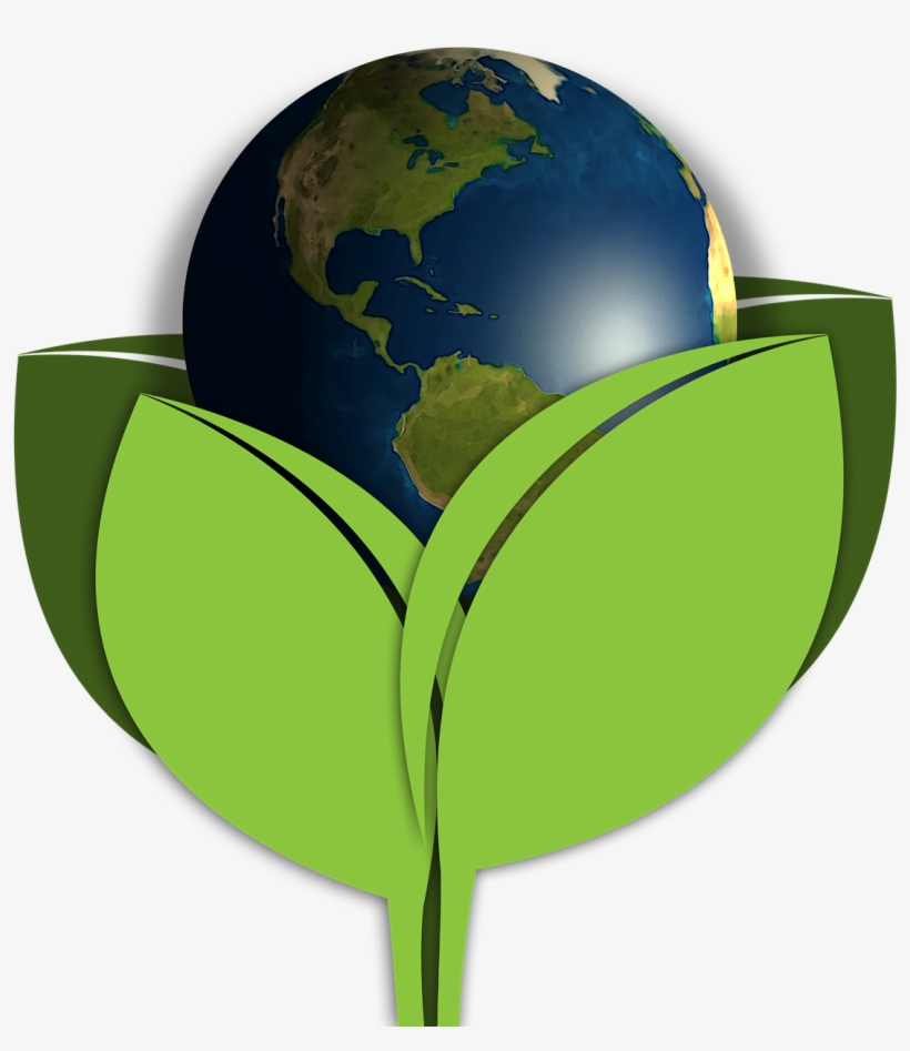 How Green Was My Pyrex - Earth On Hexagonal Tiles Round Ornament, transparent png download