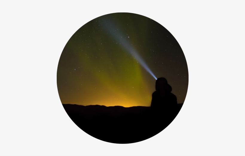 Silo Of Person Meditating Under The Stars With Light - Meditation, transparent png download