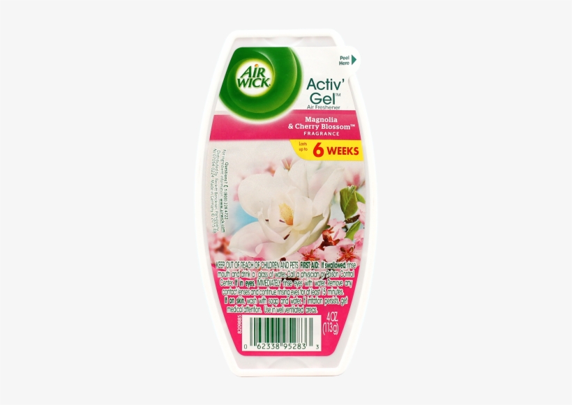 Airwick Gel Air Freshener Cherry Blossom 118ml - Air Wick Activ' Gel Air Freshener - Magnolia, transparent png download